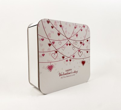Коробка квадратна "Happy  Valentine`s day. All you need is Love "