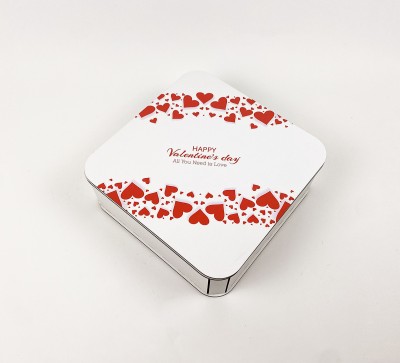 Коробочка квадратна "Happy Valentine`s day "