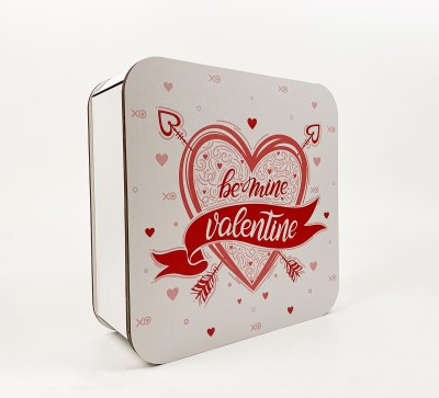 Коробочка квадратна "Be my Valentine "