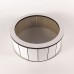 Коробка кругла біла з прозорою кришкою маленька Коробка кругла біла з прозорою кришкою маленька