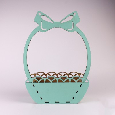 Корзина бант зелений