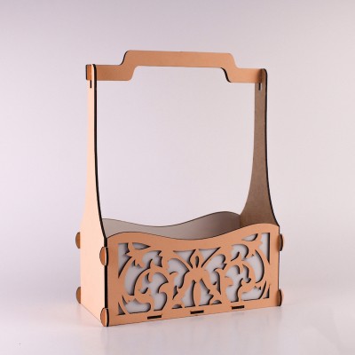 Корзина велика "Ажур"  персикова