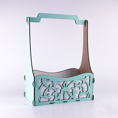 Корзина велика "Ажур"  зелена