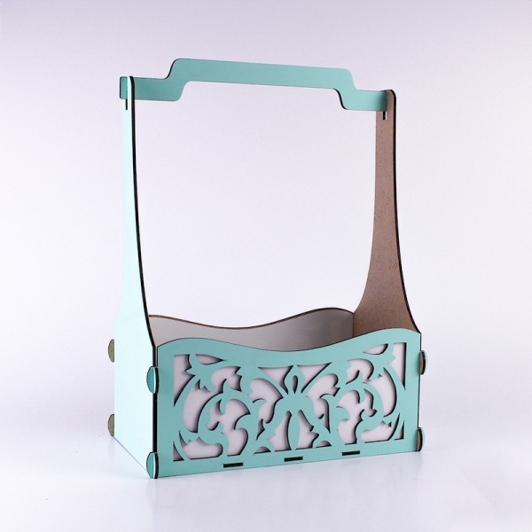 Корзина велика "Ажур"  зелена