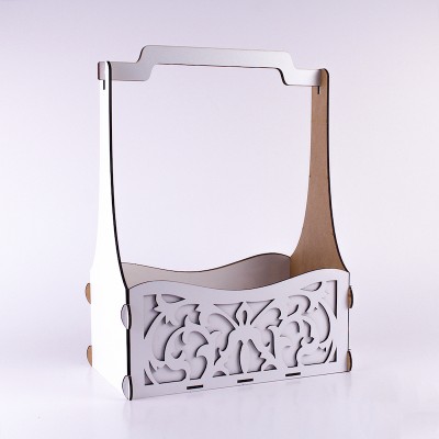 Корзина велика "Ажур"  біла