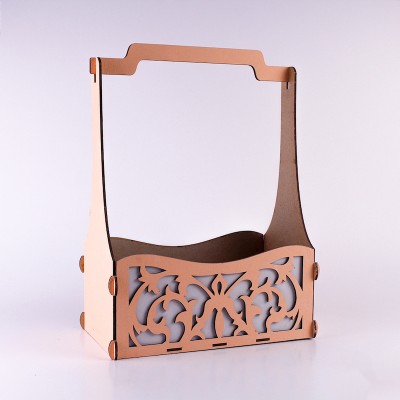 Корзина середня "Ажур" персикова