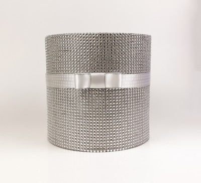 Коробка гламурна 20х20 срібна