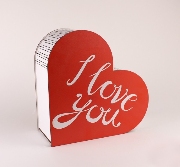 Коробка сердечко "I love you" 