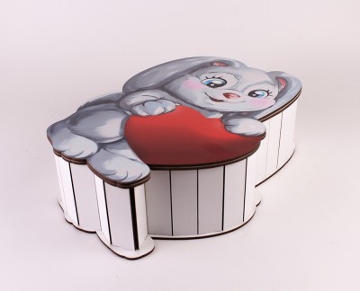 Коробка "Зайчик" з сердечком Коробка "Зайчик" з сердечком