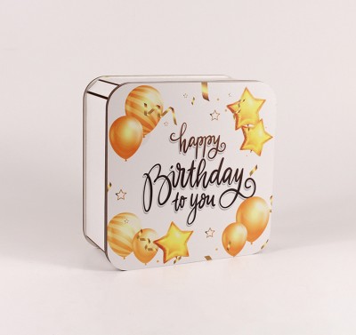 Коробка "Happy Birthday" повітряні кульки маленька Коробка "Happy Birthday" повітряні кульки маленька