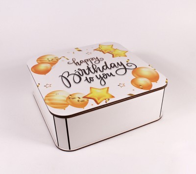 Коробка  "Happy Birthday" повітряні кульки середня 