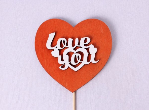 Сердечко "Love you"