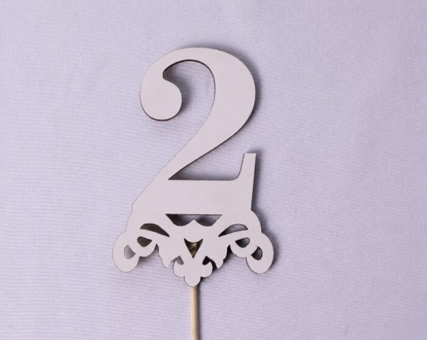 Топпер цифра "2"