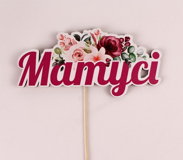 Топпер кольоровий на шпажці " Матусі"