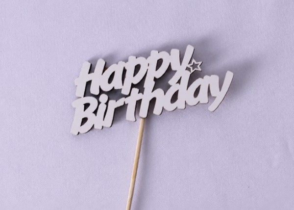 Міні-топпер "Happy birthday"