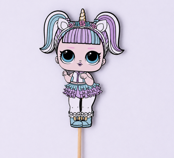 Топер "Лялька Лол" фіолетова