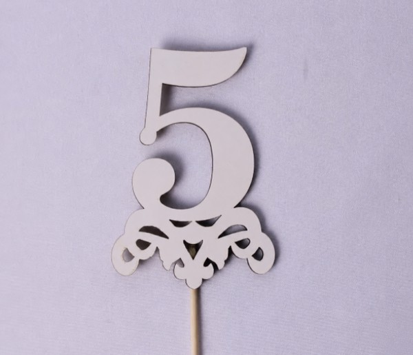 Топпер цифра "5"