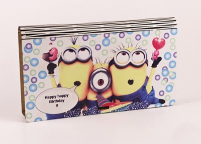  Конверт дерев'яний "Happy Birthday Міньйон"