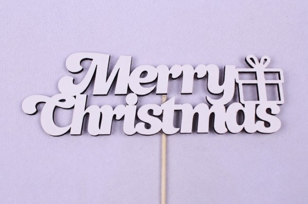 Топпер "Merry Christmas" 16х5 см.