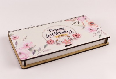 Конверт дерев'яний "Happy Birthday To You"
