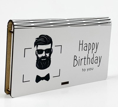 Конверт дерев'яний "Happy Birthday Джентельмен"