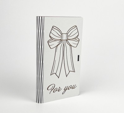 Конверт дерев'яний "For you"бант