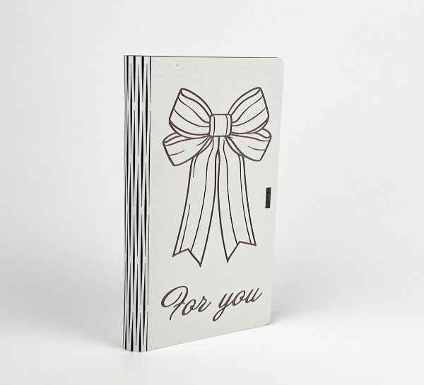 Конверт дерев'яний "For you"бант