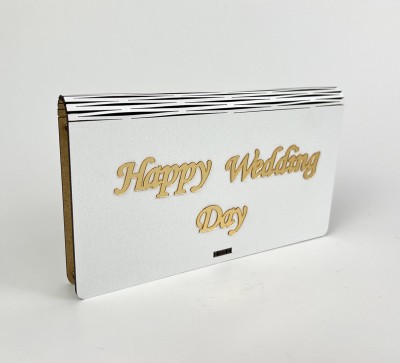 Конверт "Happy Wedding Day"золото