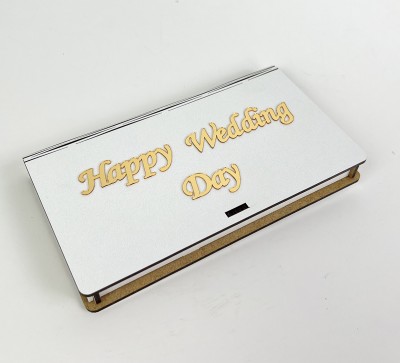 Конверт "Happy Wedding Day"золото