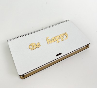 Конверт "Be Happy"золото