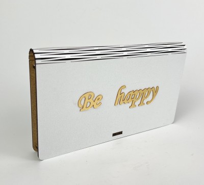 Конверт "Be Happy"золото