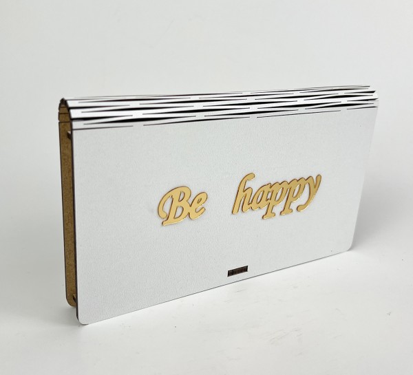 Конверт "Be Happy"золото Конверт "Be Happy"золото