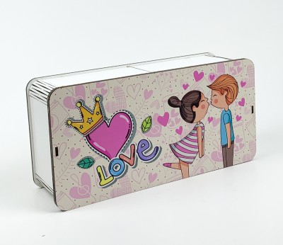 Коробочка прямокутна біла "Love"6