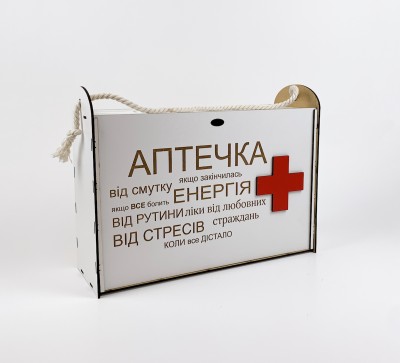 Коробка аптечка на засув Коробка аптечка на засув