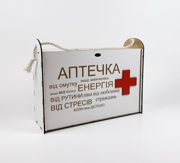 Коробка аптечка на засув Коробка аптечка на засув