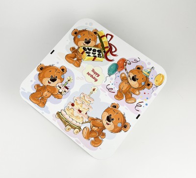 Коробка квадратна "Happy birthday"