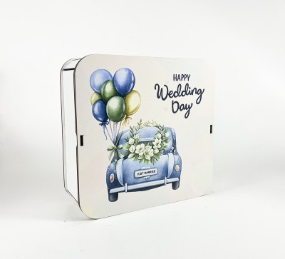 Коробка квадратна "Happy wedding day"маленька