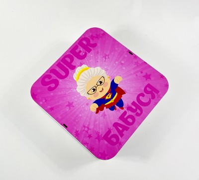 Коробка квадратна "Super Бабуся" Коробка квадратна "Super Бабуся"
