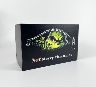 Коробка "Грінч Not Merry Christmas"чорна Коробка "Грінч Not Merry Christmas"чорна