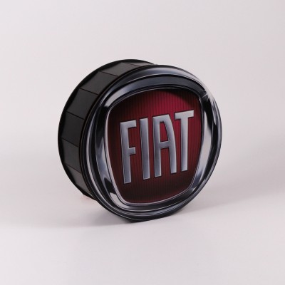Коробка кругла чорна "Fiat"