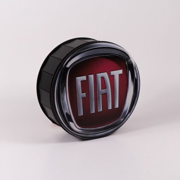 Коробка кругла чорна "Fiat"