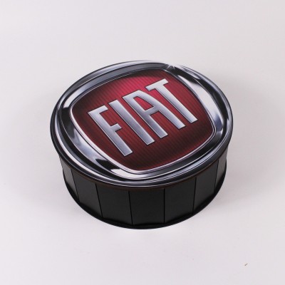 Коробка кругла чорна "Fiat"