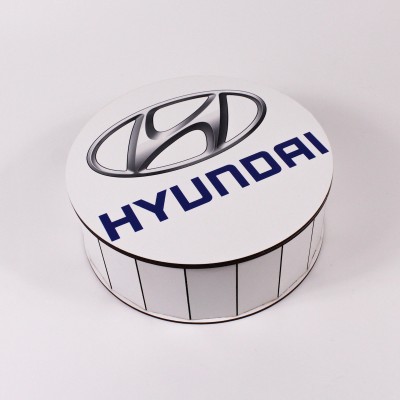 Коробка кругла "Hyundai"