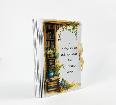 Коробка-книга “З найкращими побажаннями для працівника освіти” Коробка-книга “З найкращими побажаннями для працівника освіти”