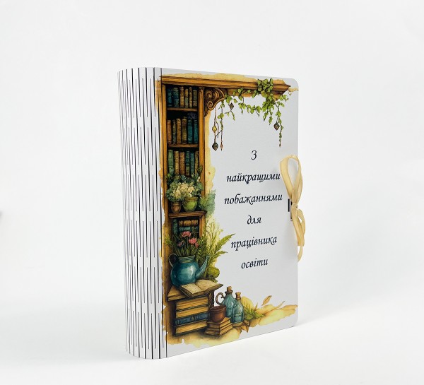 Коробка-книга “З найкращими побажаннями для працівника освіти” Коробка-книга “З найкращими побажаннями для працівника освіти”