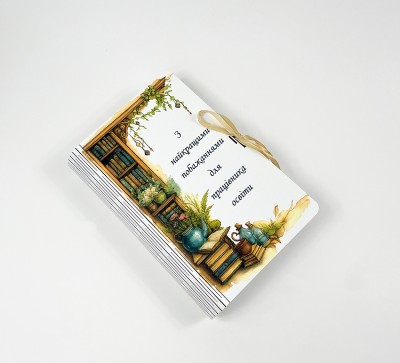 Коробка-книга “З найкращими побажаннями для працівника освіти” Коробка-книга “З найкращими побажаннями для працівника освіти”