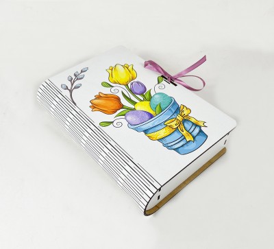 Коробка-книга "Весняний букет з писанками" Коробка-книга "Весняний букет з писанками"