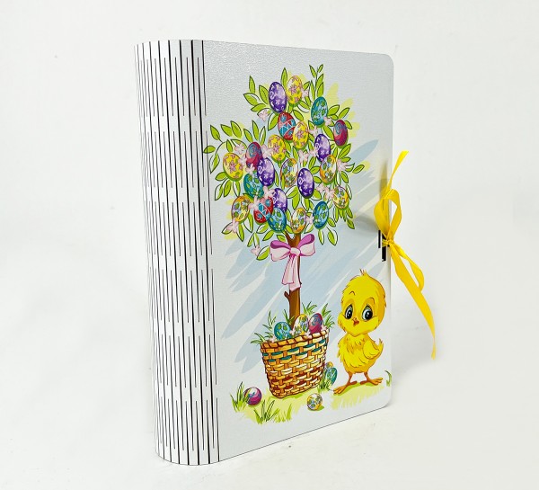 Коробка-книга "Великоднє дерево та курчатко"