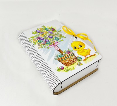 Коробка-книга "Великоднє дерево та курчатко"