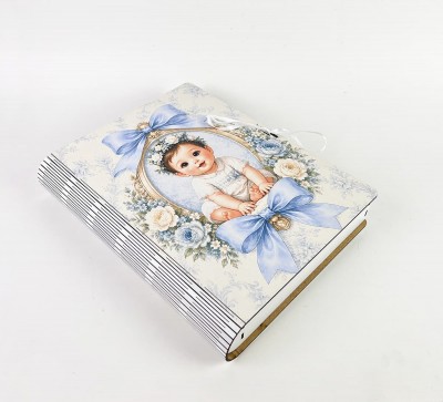 Коробка-книга вертикальна «Малюк у дзеркальці» для хлопчика, велика
